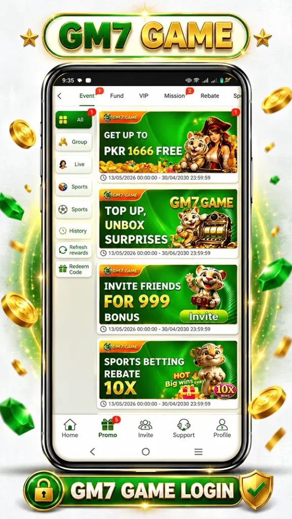 gm7 game login for pakistani players