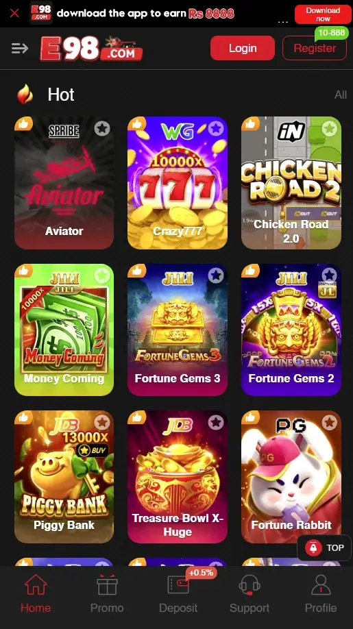 E98-Games-in-App