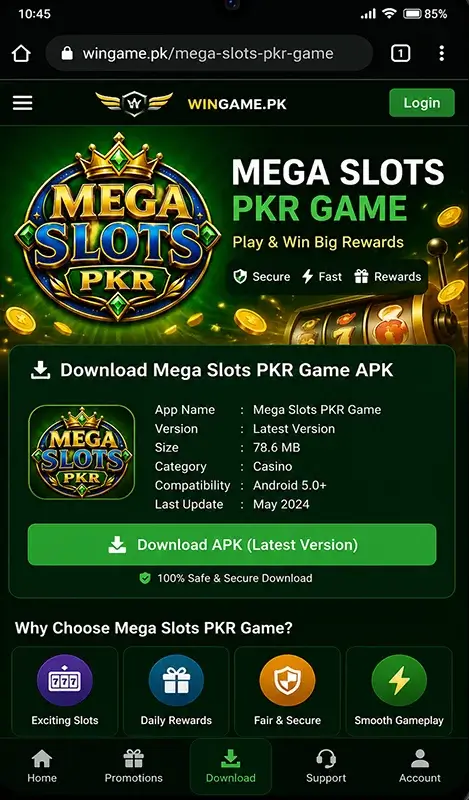 Mega Slots PKR Game Download