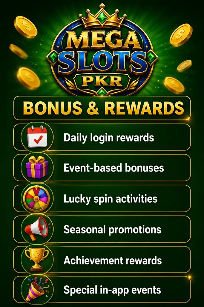Mega Slots PKR Game offers